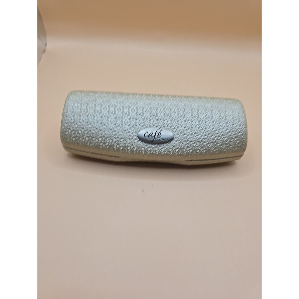 NEW Café Pearl White Texture Hard Clamshell Eyeglasses Case B003